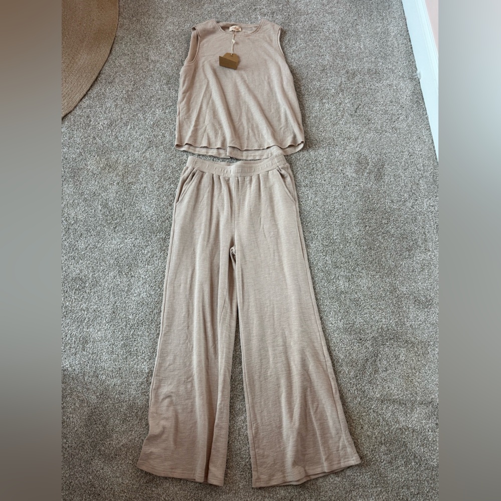 NWT Listicle Tank and Pant Set in Oat